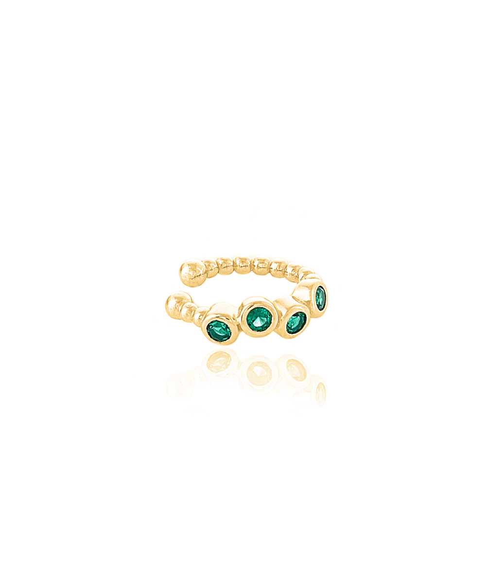 Ασημένιο μονό σκουλαρίκι ear-cuff