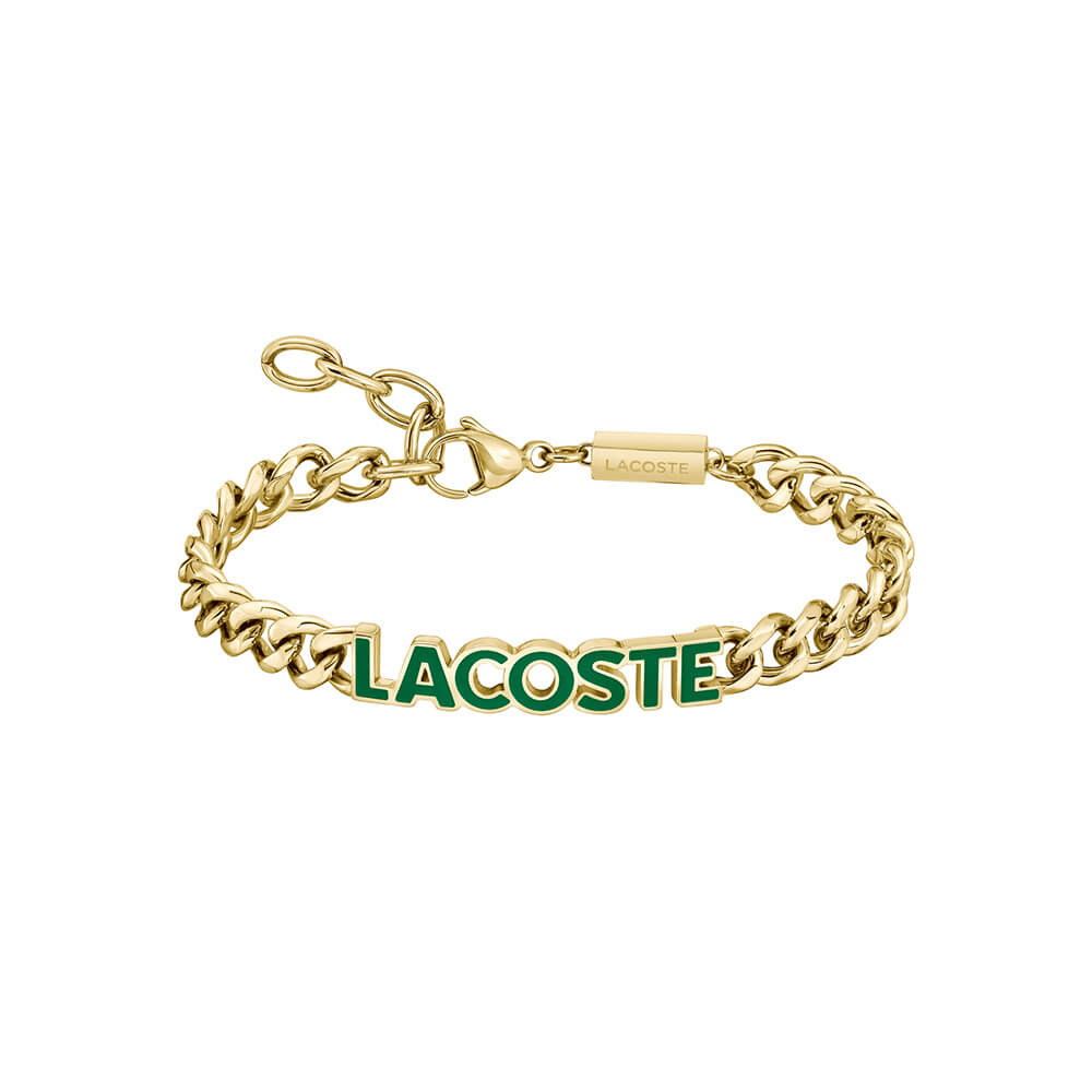 Μια πανέμορφη δημιουργία του οίκου Lacoste. Πρόκειται για ένα ανδρικό βραχιόλι για το χέρι της εταιρείας Lacoste κατασκευασμένο από ανοξείδωτο ατσάλι